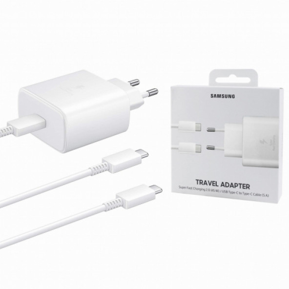 Orjinal Samsung Ep-Ta845Xwegww 45W Type-C Çıkış Hızlı Şarj Cihazı Beyaz - 4