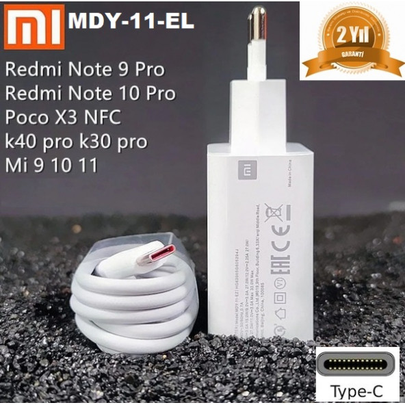 Xiaomi Poco X3 Pro 22 Wolt Orjinal Hızlı Turbo Şarj Cihazı - 12