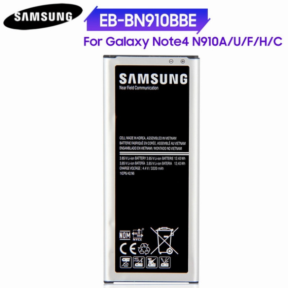 Samsung Galaxy Note 4 Duos with NFC, N9106 3220 mAh Batarya Pil