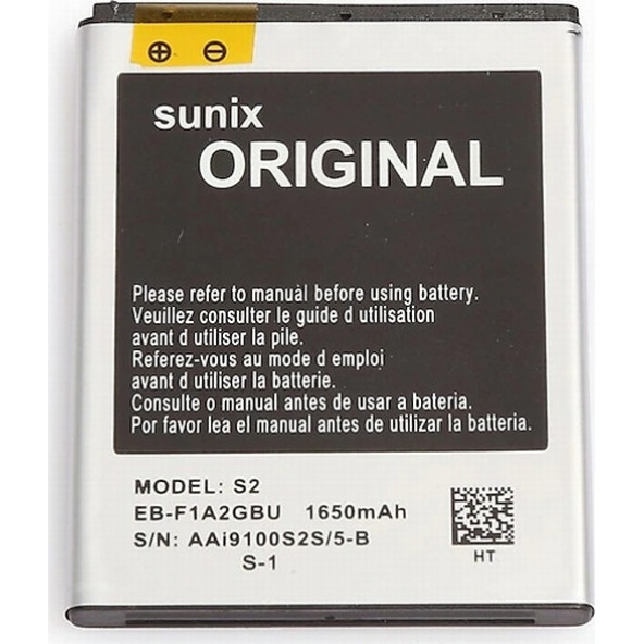 Samsung Galaxy S2 (i9100) EB-F1A2GBU i9100 i9108 i9103 i777 i9050 B9062 1650 mAh Batarya Pil - 1