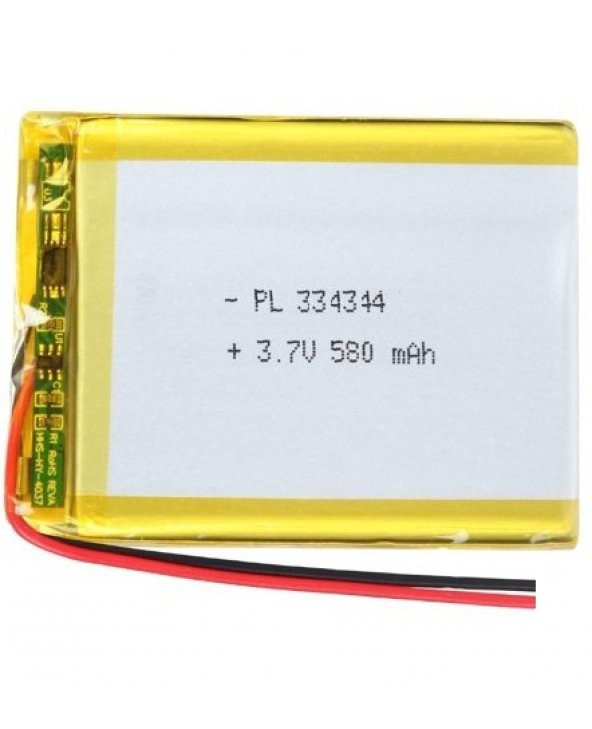 Tablet Batarya 3.7V- 580Mah Ölçüler 43Mm X 43Mm X 3Mm