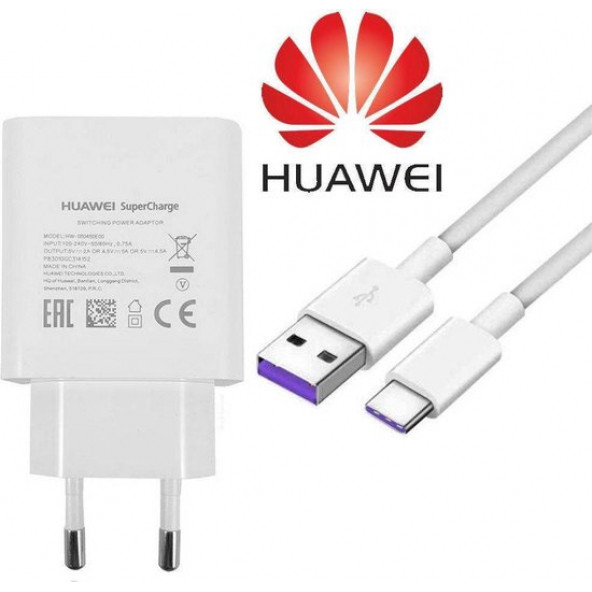 Huawei Supercharge 40W 4A Hızlı Şarj Aleti + Type-C Kablo - 2