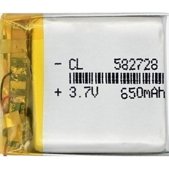 Mp3 Mp4 Akıllı Saat Pil 3.7V 650Mah Şarjlı Li-Polimer Batarya 25M - 4