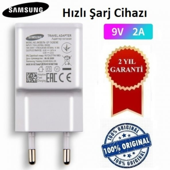 Orijinal Samsung Ep-Ta20Ewe Şarj Adaptörü Travel Adapter 5V 2A (KABLOSUZ)