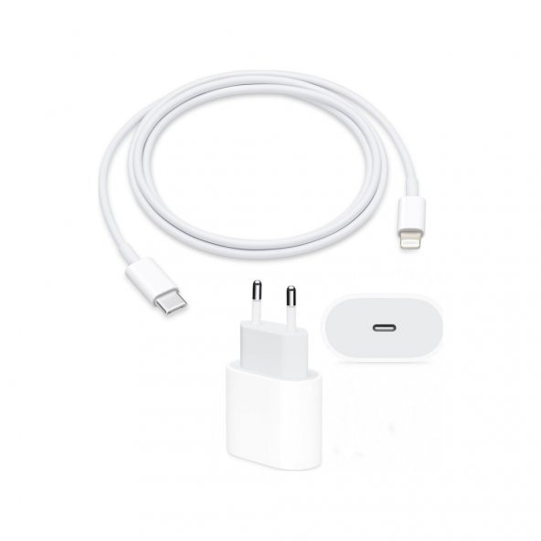 Apple Iphone Orjinal Şarj Aleti Cihazı + Usb Kablosu Orjinal (20W)