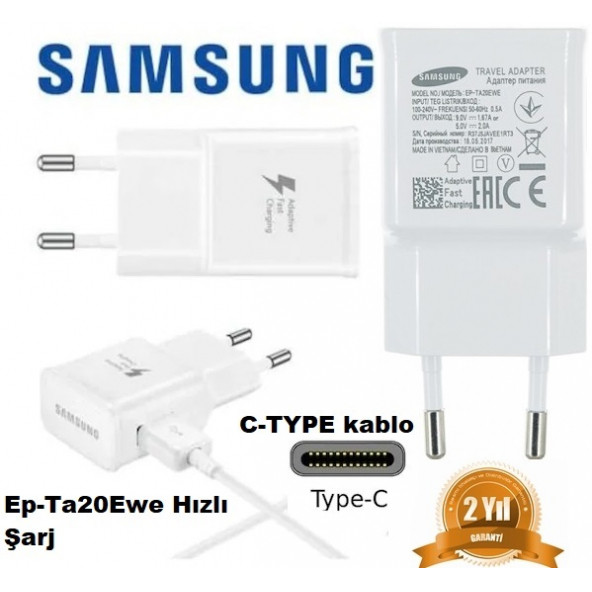 Orijinal Samsung Galaxy C7 Pro Ep-Ta20Ewe Şarj Aleti + Type C Kab - 7