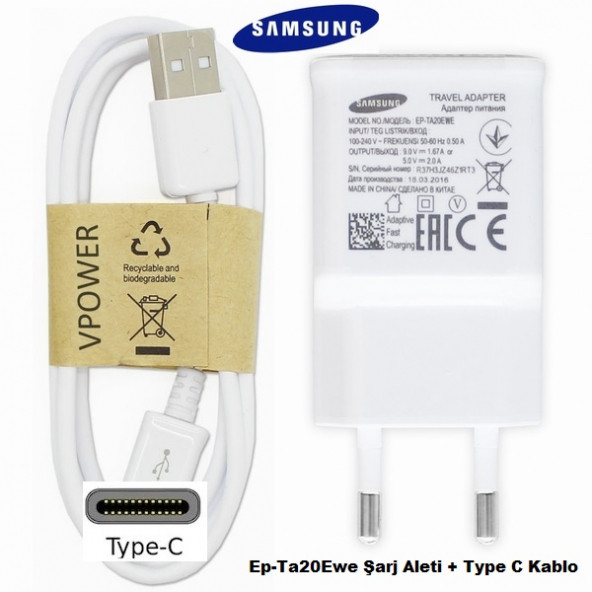 Orijinal Samsung Galaxy C7 Pro Ep-Ta20Ewe Şarj Aleti + Type C Kab - 8