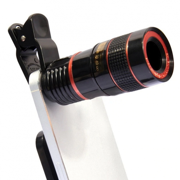 8X Optik Zoom Taşınabilir Cep Telefonu Teleskop Kamera Objektifi Dürbün
