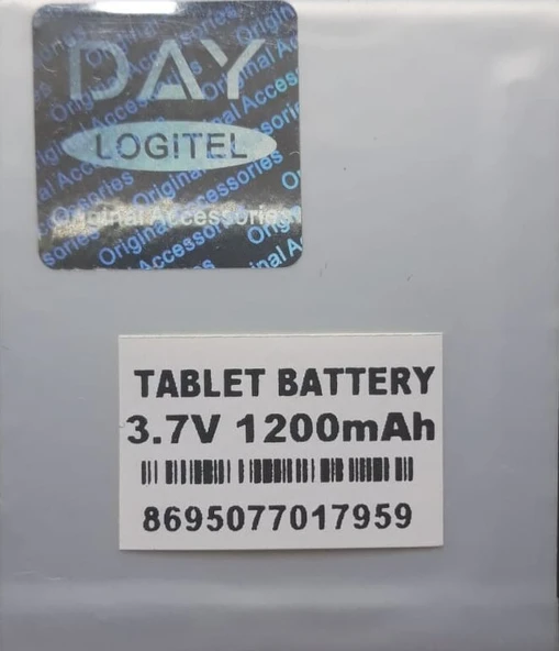 Oem Tablet Batarya Pil 3.7V 1200Mah 2 Kablo Ölçü 45X53X2Mm ürün görseli 1