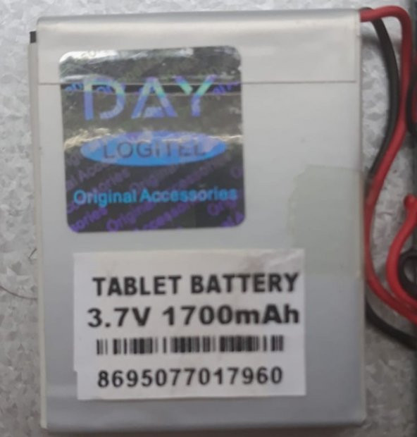Oem Tablet Batarya Pil 3.7V 1700Mah 2 Kablo 40X55X2Mm - 2