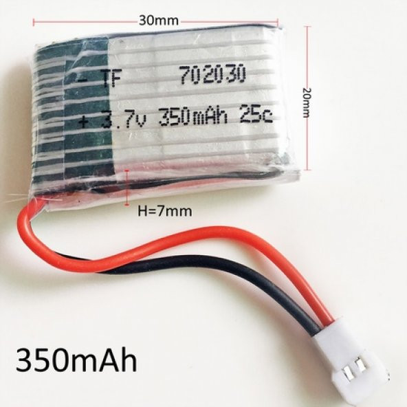Jjrc Syma Drone Pili 3.7v Lipo 350mah X5 X5c H5c X5sc X5a