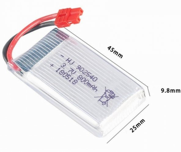 800 Mah Drone Pil X5hc X5hw ürün görseli