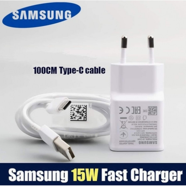 Orijinal Samsung Ep-Ta20Ewe Hızlı Şarj Adaptörü Travel 5V 2A + Type C Kablo - 2