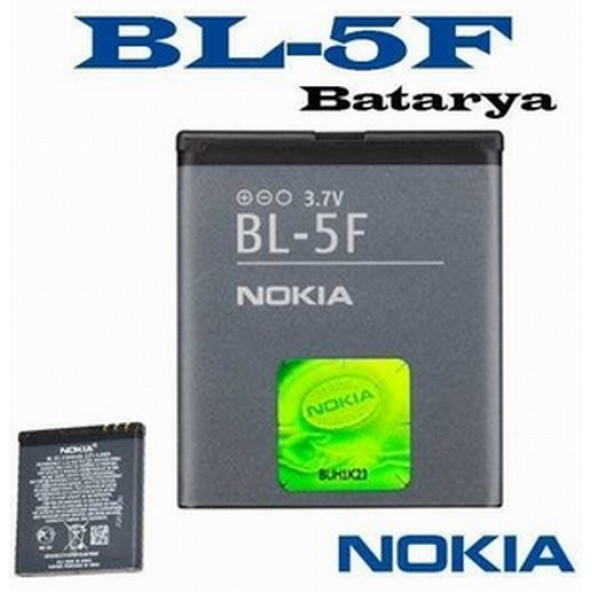 Pil BL-5F Nokia için 950mAh N72 N78 N95 N93i E65  6210 6210S