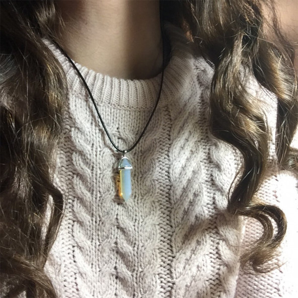 Gerçek Doğal Taş Bay - Bayan Kolye (Kargo Bedava) ürün görseli 1