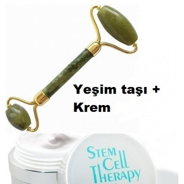 Kırışıklık Giderici Krem 30 ML+ Doğal Yeşim Taşı Masaj Aleti