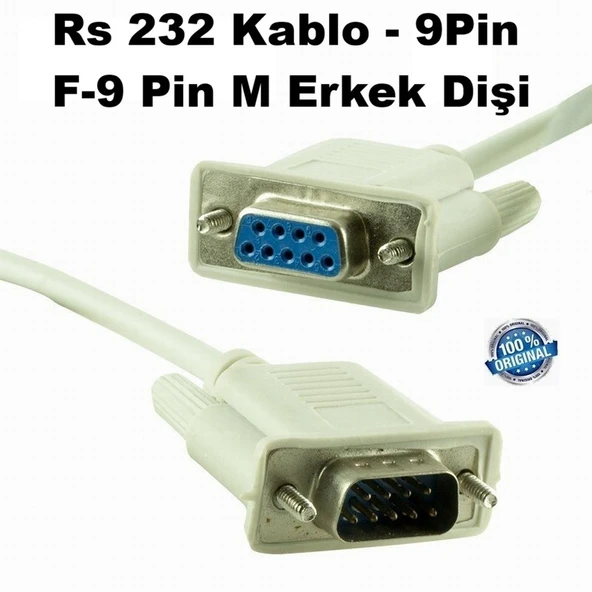 10 Adet Için Toptan Satiş Rs232 Kablo - 9Pin F-9 Pin M Erkek Dişi ürün görseli 1