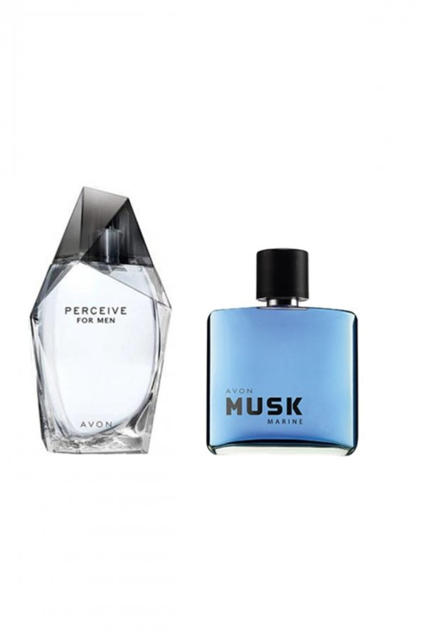 AVON Perceive 100 ml Erkek + Musk Marine 75 ml Erkek Parfüm