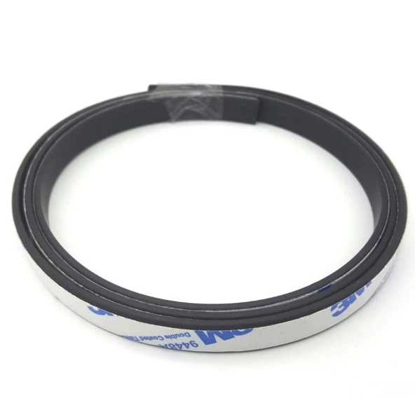 Contacall Yapışkanlı Şerit Mıknatıs Magnet Kes Kullan  Siyah Genişlik 9 mm Kalınlı 1,8 mm 1 Metre - Resim 4