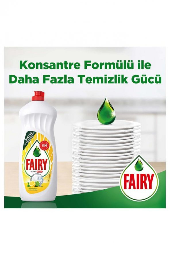 Fairy Temiz & Ferah Sıvı Bulaşık Deterjanı 1500 ml Limon Kokulu - 6