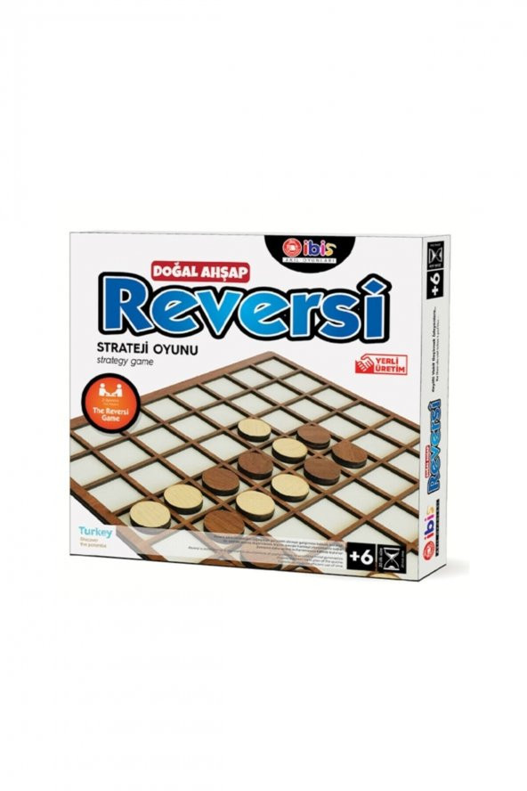 Doğal Ahşap Reversi Strateji Oyunu
