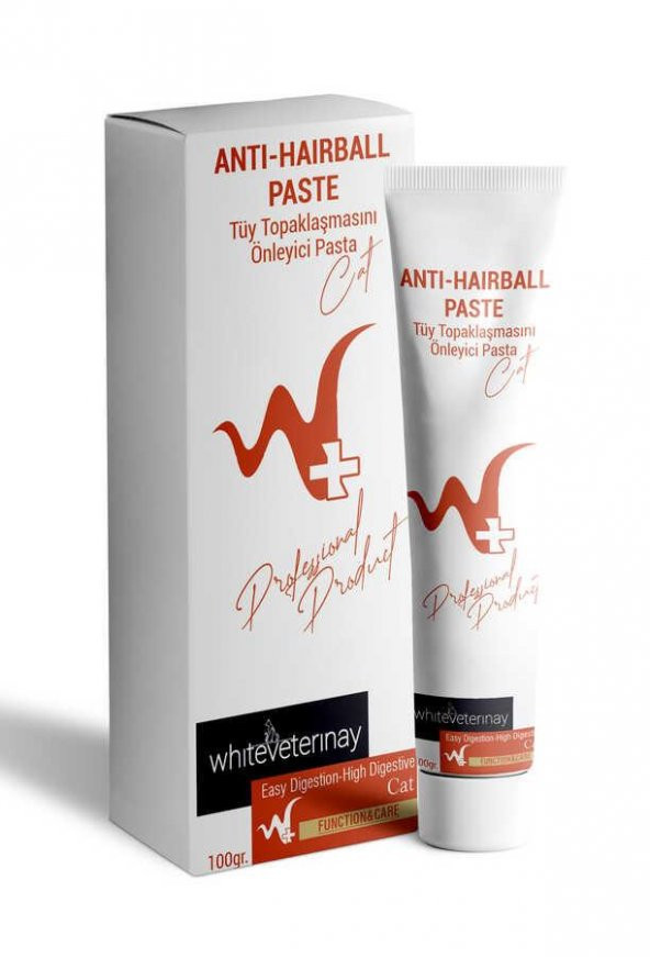 WhiteVeterinay Malt Paste 100 Gr ( Kediler için Tüy Yumağı Önleyici Malt Macunu )