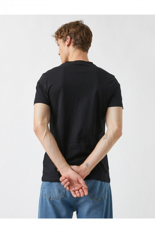 Slim Fit Tişört - Resim 4