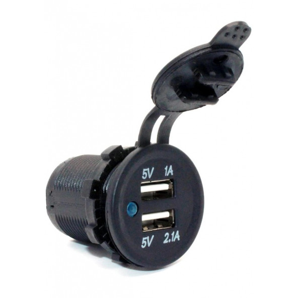IC-266C Pano Tipi USB 8-32V Giriş 5V 1A ve 5V 21A Çıkış Kulaksız 30mm - 6