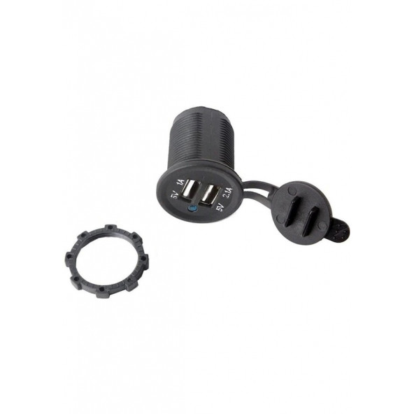 IC-266C Pano Tipi USB 8-32V Giriş 5V 1A ve 5V 21A Çıkış Kulaksız 30mm - 7