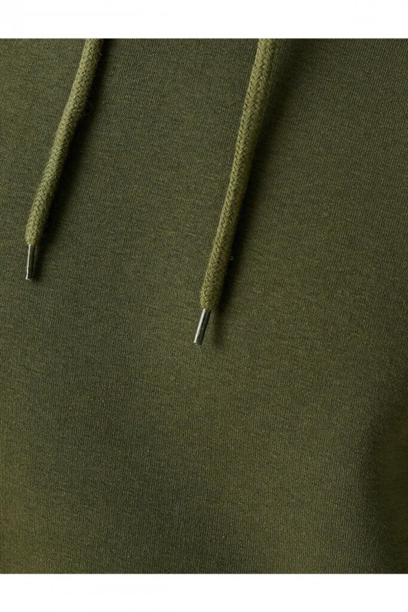 KOTON Basic Sweatshirt Kapüşonlu - 6