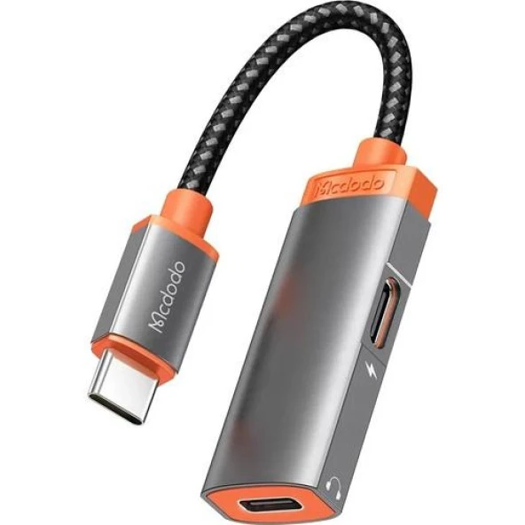 Mcdodo CA-0520 TypeC To Dual TypeC Audio Çevirici Adaptör-Siyah