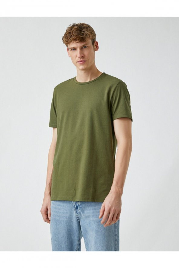 KOTON Slim Fit Basic Tişört - Resim 2