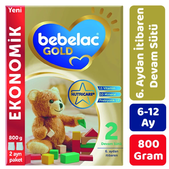 Bebelac Gold 2 Çocuk Devam Sütü 800 gr