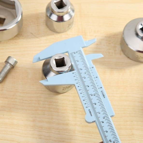 Mekanik Plastik Hassas Kumpas Inc mm Ölçüm Kalınlık Derinlik Çap Ölçüm Paslanmaz 150MM - 2