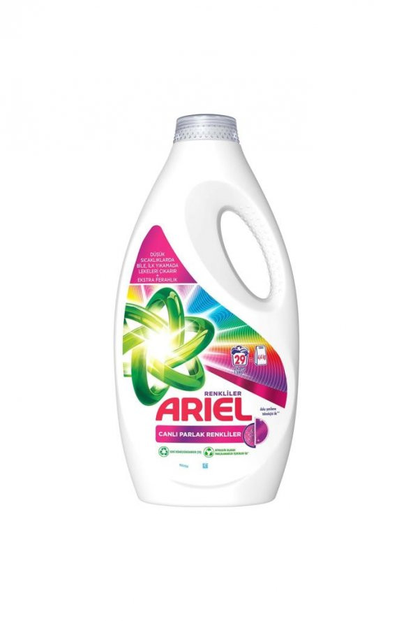 Ariel Canlı Parlak Renkliler Sıvı Çamaşır Deterjanı 29 Yıkama 100060410-41405
