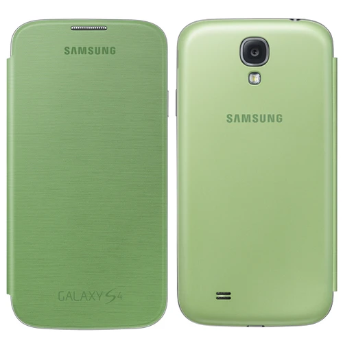 Samsung Galaxy S4 Orjinal Flip Cover Kılıf Yeşil - EF-FI950BGEGWW (Outlet) - Resim 2