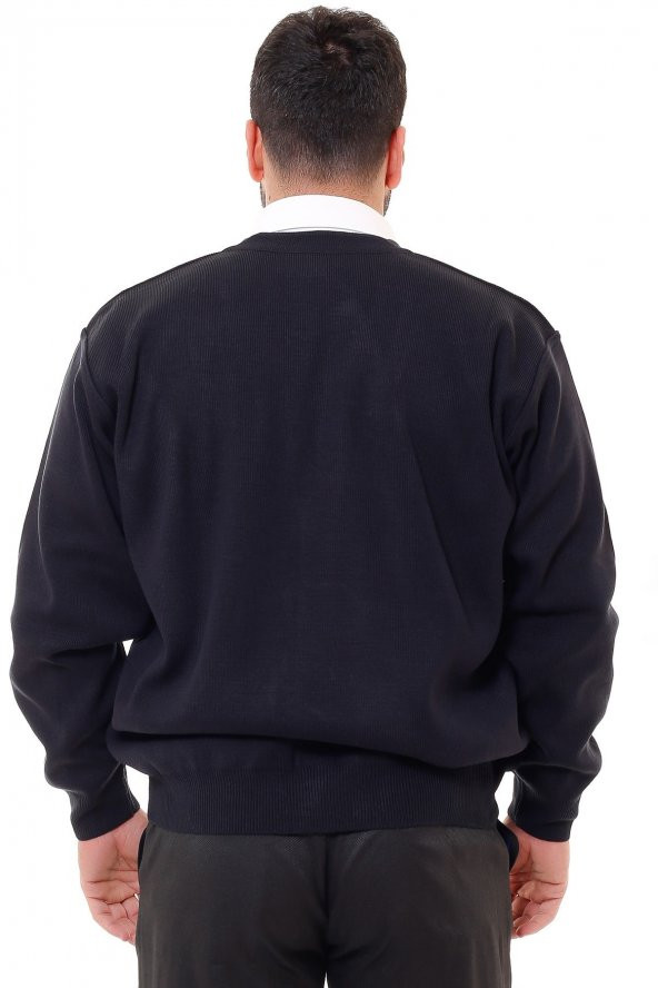 Erkek Çelik Örgü Düğmeli Hırka - 7