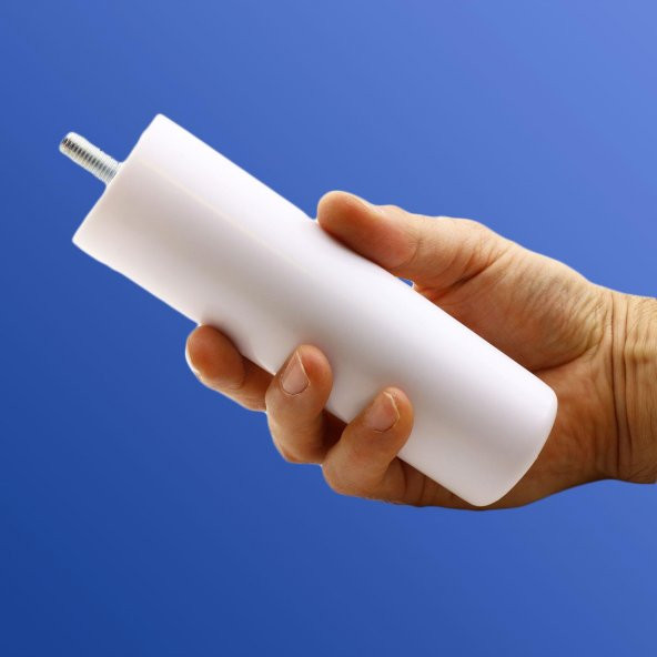 Gizli Mobilya Kanepe Sehpa TV Ünitesi Koltuk Orta Destek Ayağı 15 cm Beyaz Baza Ayak - 5