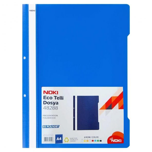 Noki Eco Telli Dosya 50 Li + Noki Eco Poşet Dosya 100 Lü - 2