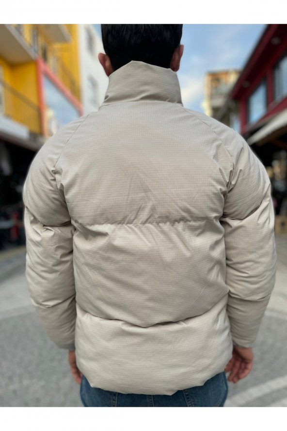 BLUES MODA STRK OVRSZ DİK YAKA ŞIK GÖRÜNÜMLÜ ŞİŞME MONT - Resim 2