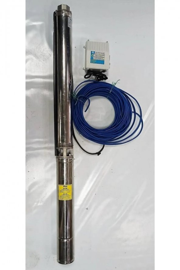 Impo Sk 404/14 Krom Başlıklı Derin Kuyu  1,5 Hp Monofaze Motorlu 25 mt Kablolu Panolu Dalgıç Pompa