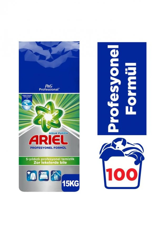 Ariel Professional Toz Çamaşır Deterjanı 15 Kg 100 Yıkama 8006540138199