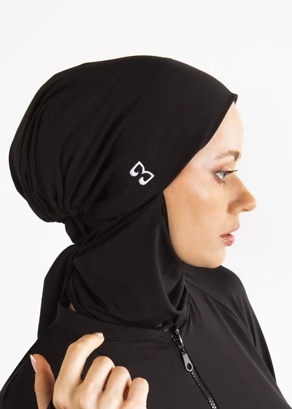 Tesettür Deniz Bonesi- Beyaz Logo Nakışlı - 2