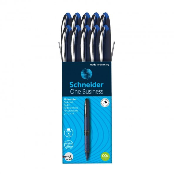 Schneider One Business 0.6 İmza Kalemi 10 Lu Mavi - 2