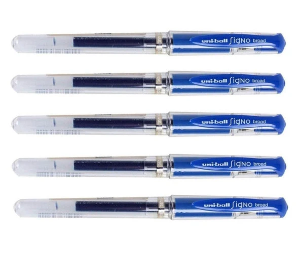 Uniball Signo Broad Um-153 İmza Kalemi 1.0 mm Mavi ( 5 Adet )