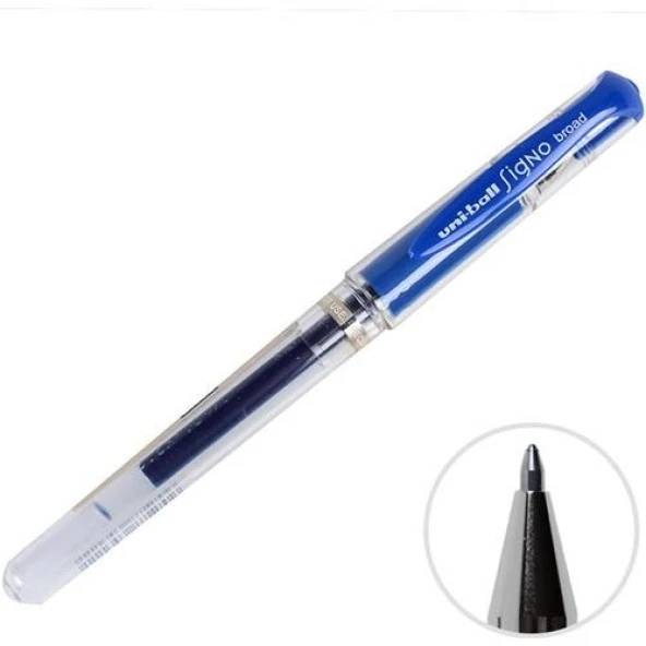 Uniball Signo Broad Um-153 İmza Kalemi 1.0 mm Mavi ( 5 Adet ) - 2