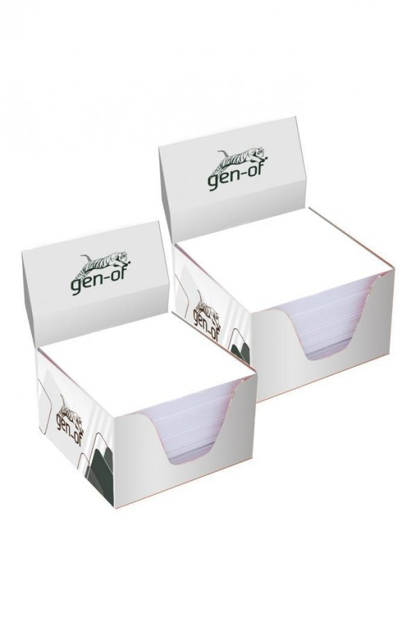 Gen-Of 8x8 Kutulu Beyaz Küp Not (GEN-9100) 10 Adet - 2