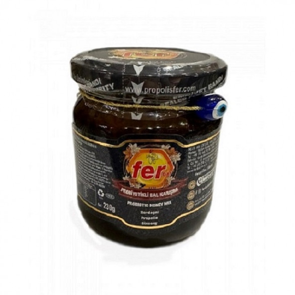 FER PROBİYOTİKLİ BAL KARIŞIM 230GR (ZERDEÇAL-PROPOLİS-GİNSENG)