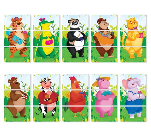 Y.Z. 2+ Yaş Magnet Puzzle Dikkat Geliştiren Zeka Oyunu - 6