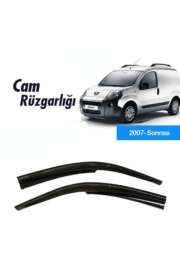 Cam Rüzgarlığı Peugeot Bipper 2007 Sonrası Mügen Tip Piano Black